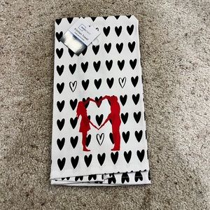 Valentine couple hand towel